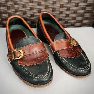 Vintage TRASK Leather Loafer 9.5 Men’s USA Slip-on Shoe